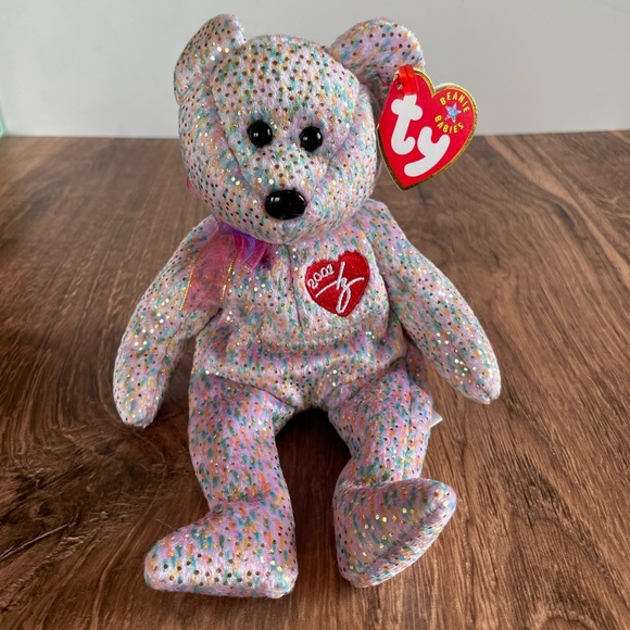 3 FOR $25. Authentic TY Beanie Babies 2001 Signature Bear, circa 2001 . NWT - Picture 1 of 3